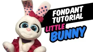 Fondant tutorial | LITTLE BUNNY | cake topper