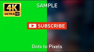 Green Screen SUBSCRIBE BUTTON with LOWER THIRD and sample video - 4K