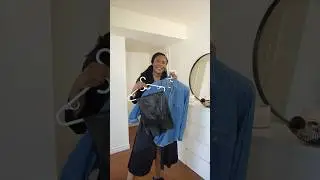 Denim shirt outfit idea