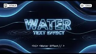 CSS Water Text Animation | Liquid Wave Text Effect with HTML & CSS