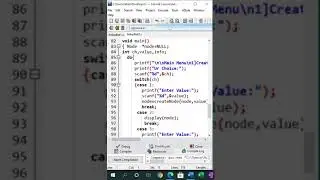 Create a dashboard to show main menu using c program