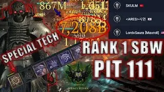 S8 NECRO RANK 1 Shadow Blood Wave PIT 111 CLEAR | Diablo 4 Necromancer Season 8 Endgame Build