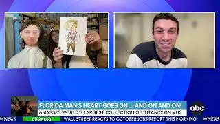 Titanic on VHS on TV