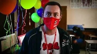 2021 GoTeach! Classroom Grant Award Surprise Teacher visit, Dr. Aaron Snyder, Santaluces High School