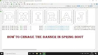 How to change Banner in spring boot