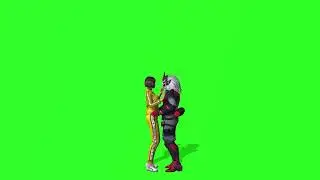 Free fire kissing emote green screen video 