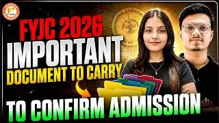 11th FYJC Admission 2026 - Important Documents To Carry To Confirm Admission | HSC Board | Radha Mam