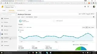 Viewing Google Analytics Demo Data