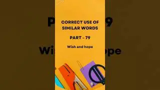 Similar words wish and hope