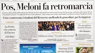 Prime pagine dei giornali di oggi 5 dicembre 2022. Rassegna stampa. Quotidiani nazionali italiani