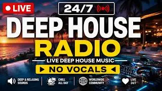 Instrumental Deep House Radio 24/7 🔴 Live Deep House Music (No Vocals)