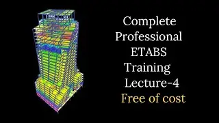 How to define sectional properties in etabs Ι Lecture-4