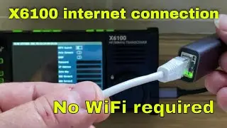 Xiegu X6100 ethernet connection and WFView last firmware