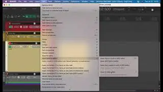 How to 'Open item inline editors' in Reaper