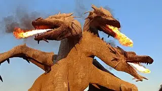 Dragon (Zmey Gorynych). Kudykina mountain safari park in the Lipetsk region