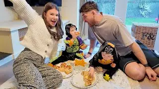 Throwing a Halloween party for our Twins, Playroom Update & Quick Makeup routine | Weekend Vlog
