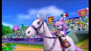 Mario and Sonic at the London 2012 Olympic Games - Equestrian Showjumping