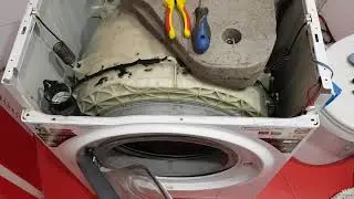 How to remove counterweight from washing machine tank
