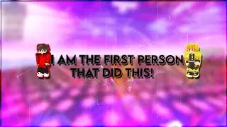 I am the first person who did this!