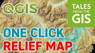 Create a RELIEF MAP IN ONE CLICK with QGIS 3