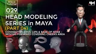 3D Head Modeling Series in Maya - Part 04| Maya|Tutorial 29| URDU / HINDI with ENGLISH (Sub)