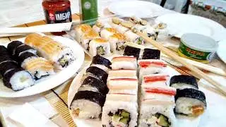 Готовлю впервые суши дома .. 🍣Gotowanie sushi w domu...We cook sushi for the first time at home