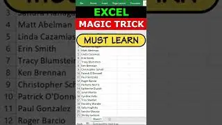 MS Excel - Extract First Name without Formula 👍🔥👌😲➡️