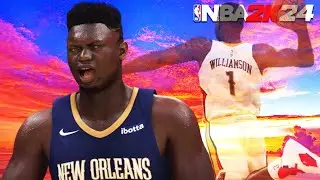 How to make Zion Williamson EXACT Build in NBA 2K24! - HIGH FLYER BUILD 2K24 - FINISHING BEAST!