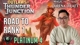 Summoning Dinos For Daysss | Platinum 4 | Road To Rank 1 | Outlaws Of Thunder Junction Draft | MTGA