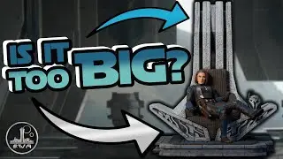 Bo-Katan Kryze on throne statue review