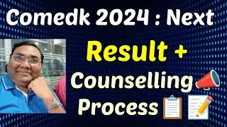 Comedk result 2024|Comedk counselling process 2024|Comedk 2024|Comedk marks vs rank|Comedk cut off