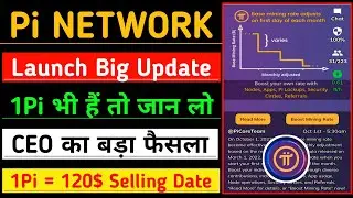 Pi Network New Update/Pi Network Mainnet Launch/Pi Coin Listing/Pi Mining Rate/Pi Network Price/