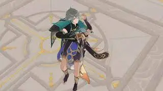 MMD Genshin Wrestling - Alhaitham & Aether & Cyno