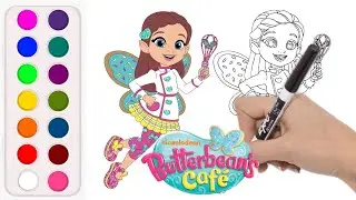 ** STEP by STEP** How to draw and color Butterbean's Cafe #Butterbean @FKColoring
