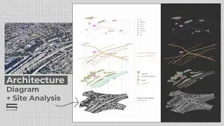 Architecture Diagram Site Analysis by Photoshop (Diagram Phân Tích Khu Đất Kiến Trúc)