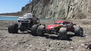 Traxxas rustler and stampede Beach bash