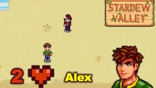 Stardew Valley - Alex two hearts event