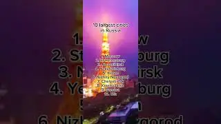 The largest cities in Russia