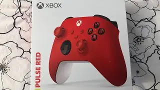 Xbox pulse red controller unboxing ASMR