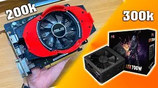Tried buying a 700w power supply for 300k and a cheap 200k VGA online and the result