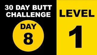 30 DAY BUTT challenge Day 8  - Level 1 🟡   Legs and buttoks workout #p4p