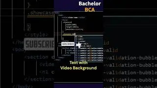 Text with video Background || HTML CSS