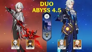 C0R0 Neuvillette & C0R1 Arlecchino - Genshin Impact Duo Abyss 4.5 , Floor 12, 9 Stars