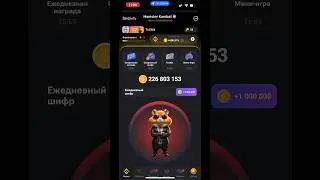Новый ШИФР в Хамстер Комбат 22 - 23 августа