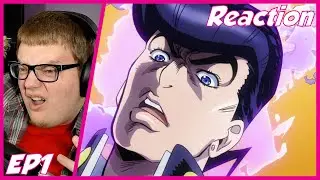 Jojos Bizarre Adventure REACTION! Diamond is Unbreakable Episode 1 Jotaro! Meets Josuke