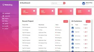 How to design admin panel in html and css | In Hindi 