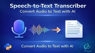 Build a Speech-to-Text Transcriber in Python 🔥 (Whisper AI + Video to Text)
