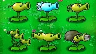 PLANTS VS ZOMBIES // ALL PEASHOOTERS (iOS Gameplay)