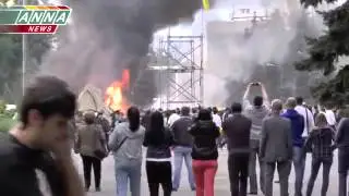 Ukraine.Odessa.Right sector attack against pro-russians.dozens died