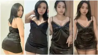 Satin lingerinya tipis, mantab mau banget